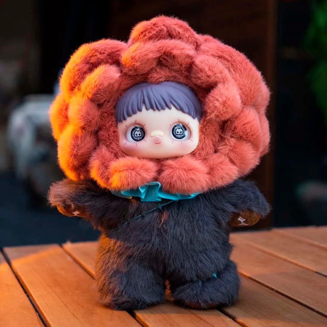 Секретная фигурка 'Кровавая роза' из серии MayMei V2 Dark Forest Blind Box в костюме цветка