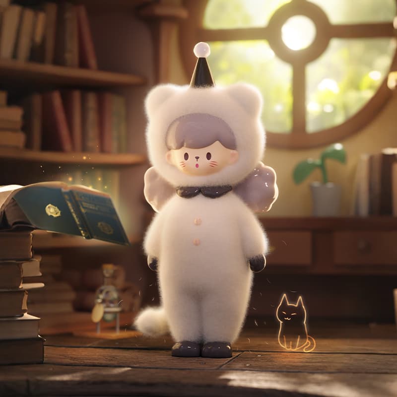 Фигурка Белая кошка Molinta Chasing Light