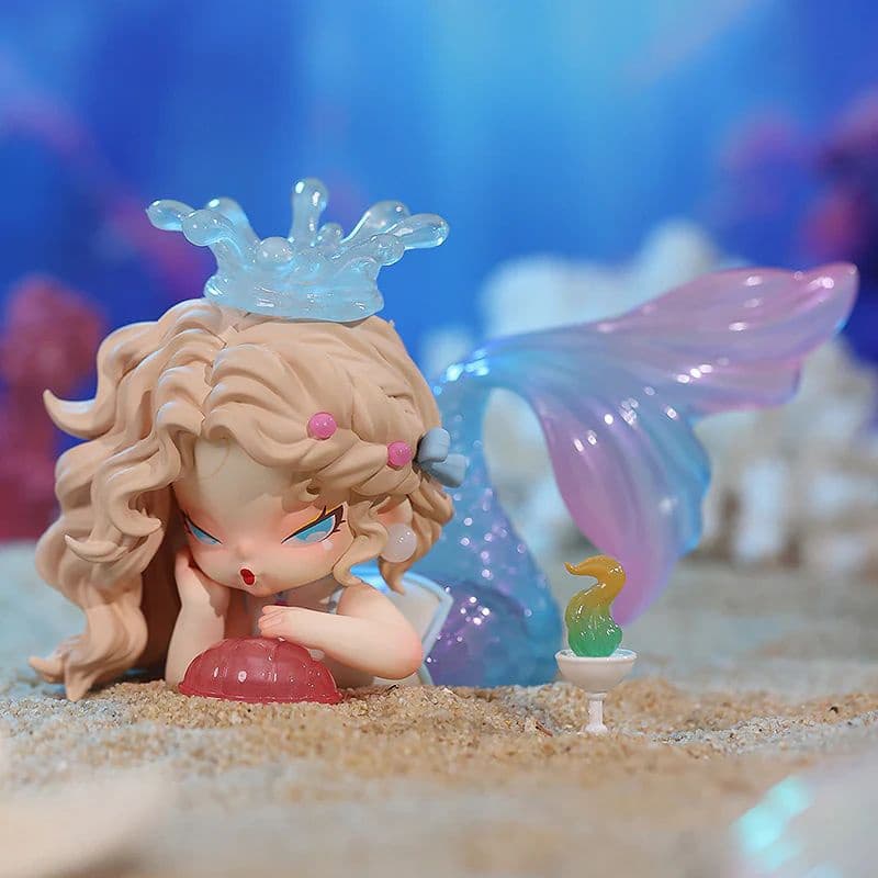 Фигурка 'Русалка' из серии Nami Floating Mountains and Seas Blind Box с розовыми волосами и хвостом