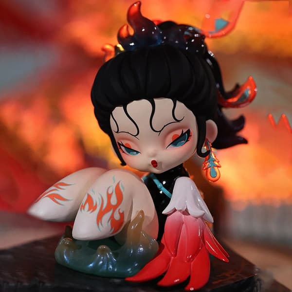 Фигурка 'Чжуцюэ' из серии Nami Floating Mountains and Seas Blind Box в образе феникса