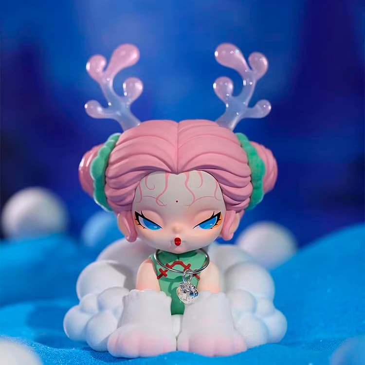 Фигурка 'Байцзэ' из серии Nami Floating Mountains and Seas Blind Box в образе духа-оленя