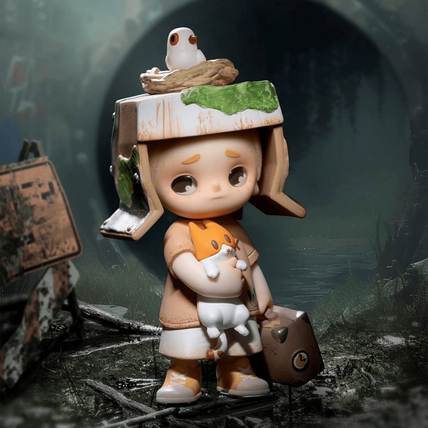 Фигурка 'Странник' из серии NOOK Wasteland Park Blind Box в виде мальчика в походной одежде