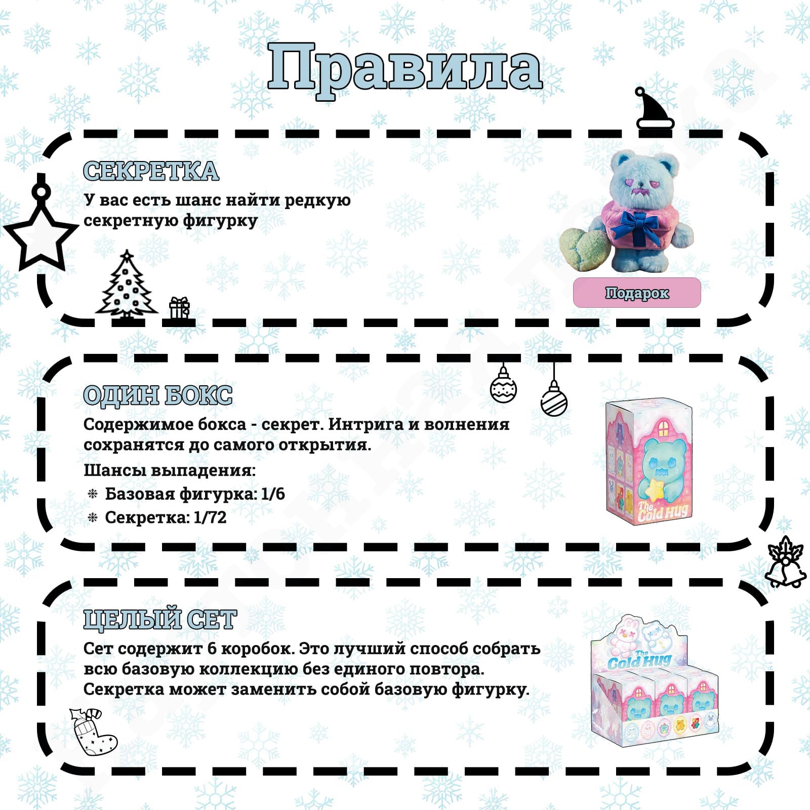 ShinWoo Cold Hugs Blind Box - Правила Коллекции