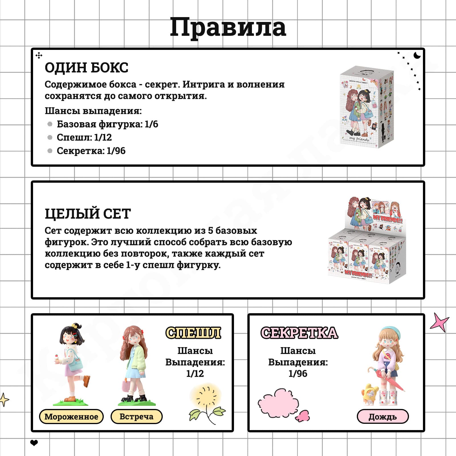 Suki My Friends Blind Box - Правила Коллекции