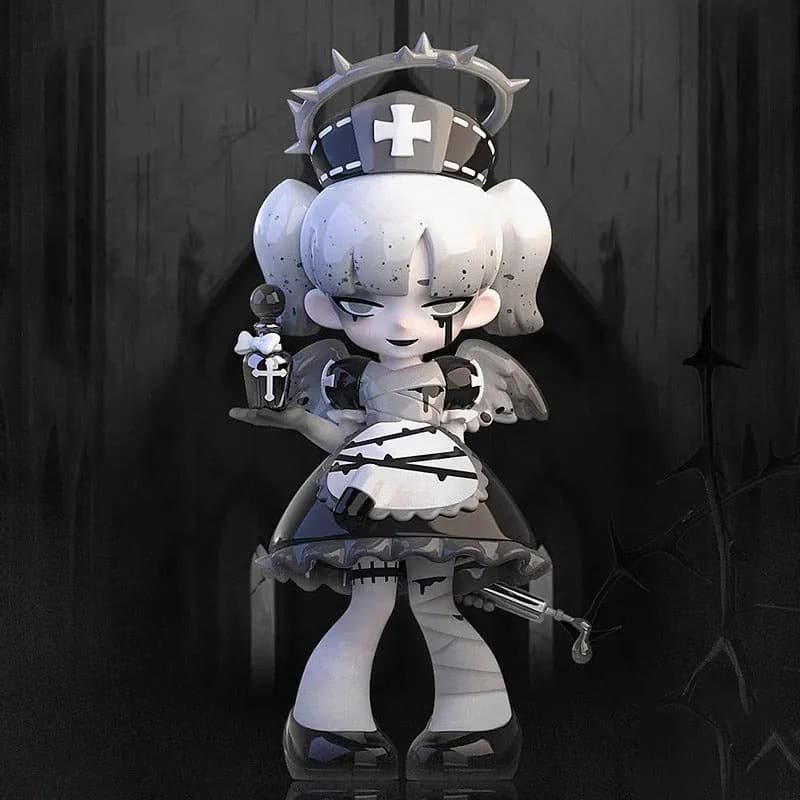 Секретный цвет, фигурка 'Бунт' из серии Yandere Girls 2.0 - Remove The Label Blind Box в костюме медсестры