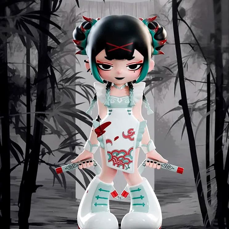 Секретный цвет, фигурка 'Асура' из серии Yandere Girls 2.0 - Remove The Label Blind Box в белом кимоно
